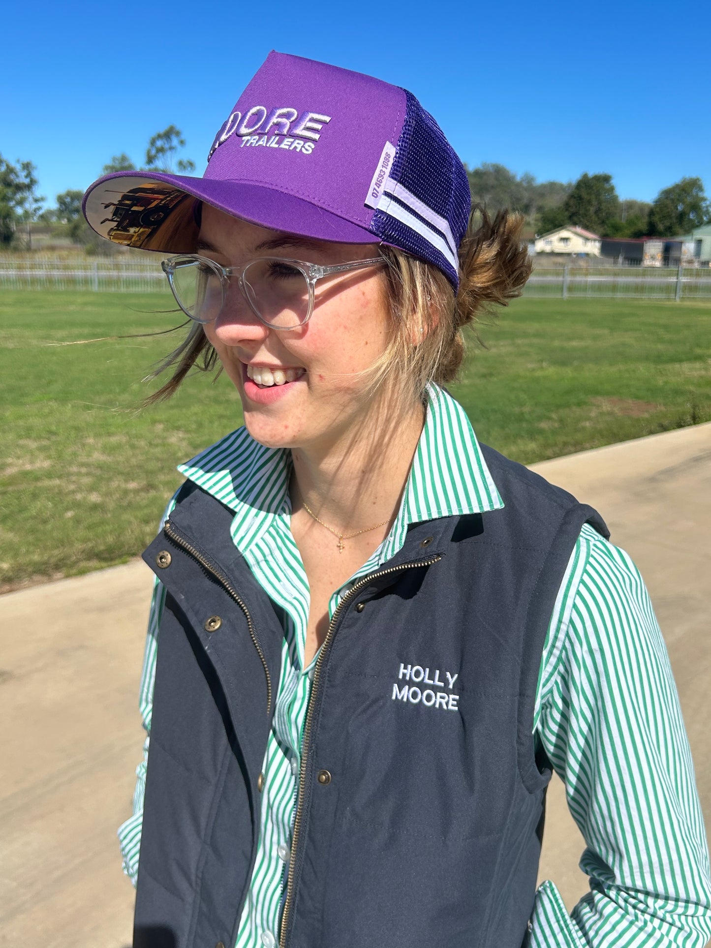 Purple Trucker Cap