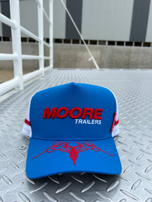 Sky Blue Trucker Cap W/Scroll