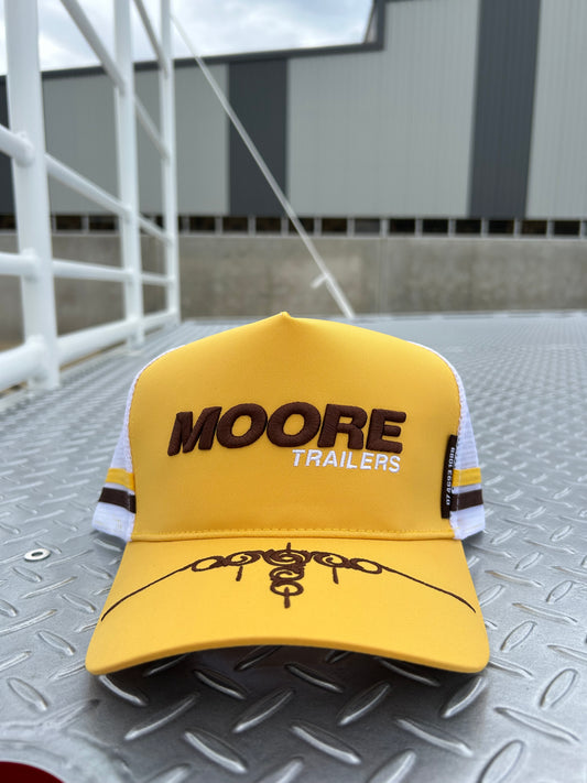 Yellow Trucker Cap W/Scroll